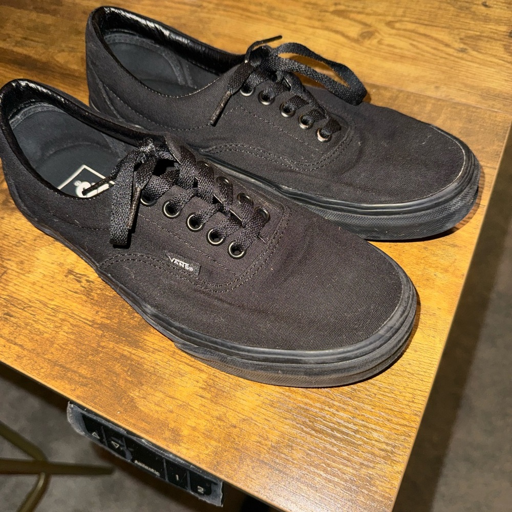 Vans Men's Black Canvas Sneakers